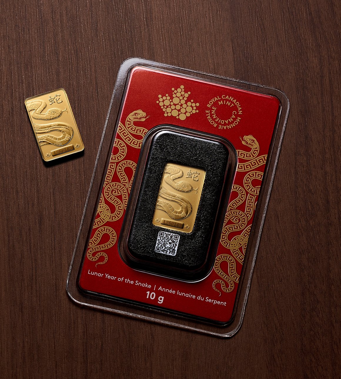 image 2025 Lunar Year of the Snake – 10 g 99.99% Pure Gold Bar (Premium Bullion).