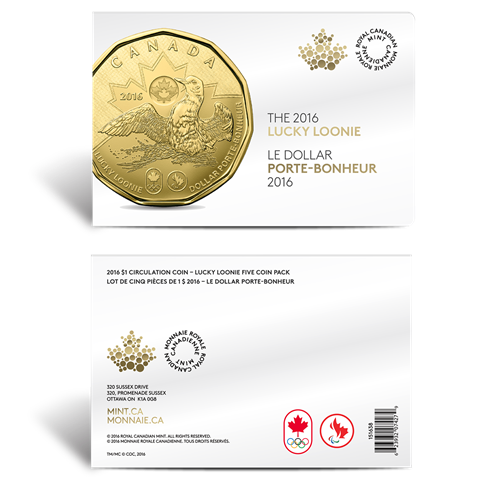 Lucky Loonie Coin Pack (2016)