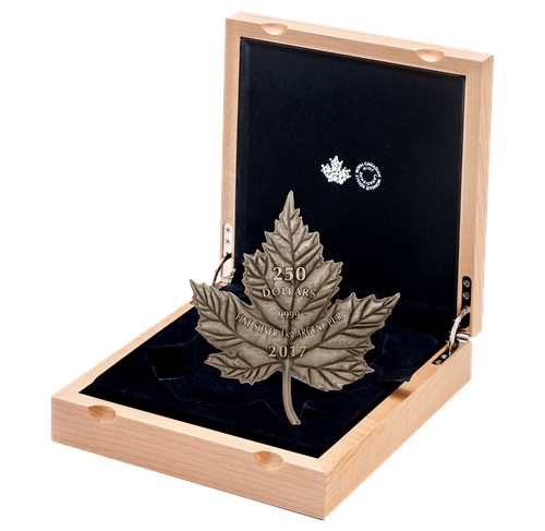 Pure Silver One-Kilogram Coin - Maple Leaf Forever - Mintage: 700 (2017) |  The Royal Canadian Mint