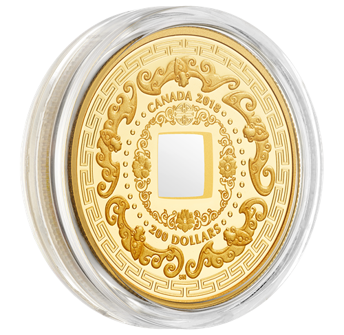 Pièce de 28,25 g en or pur – Porte-bonheur : Cinq vœux – Tirage : 388  (2018) | La Monnaie royale canadienne