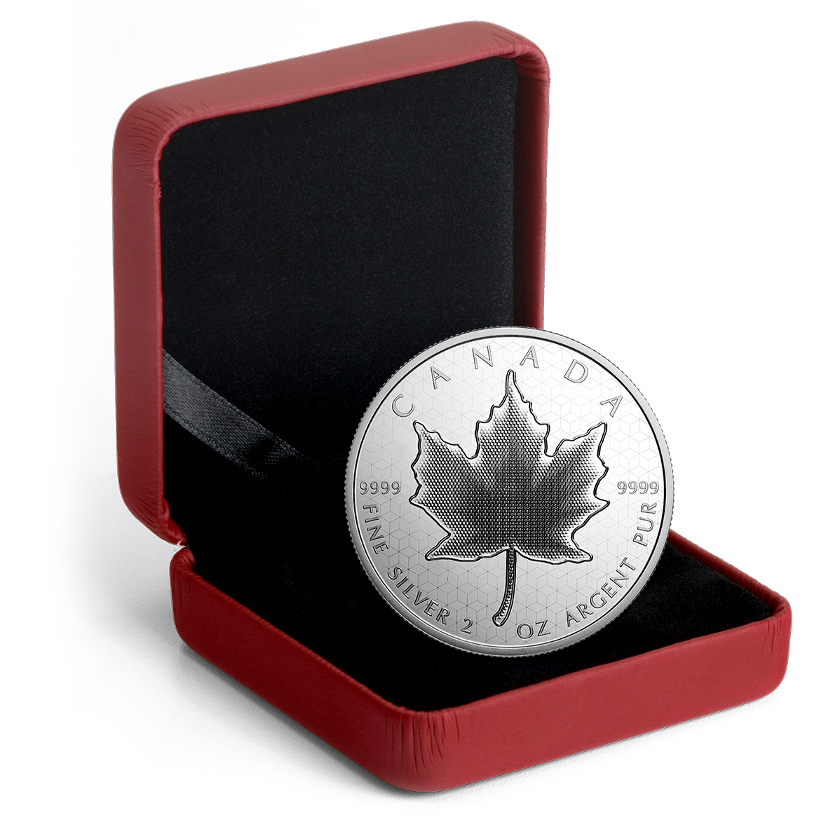 2 oz. Pure Silver Coin - Pulsating Maple Leaf - Mintage: 3,000 (2020