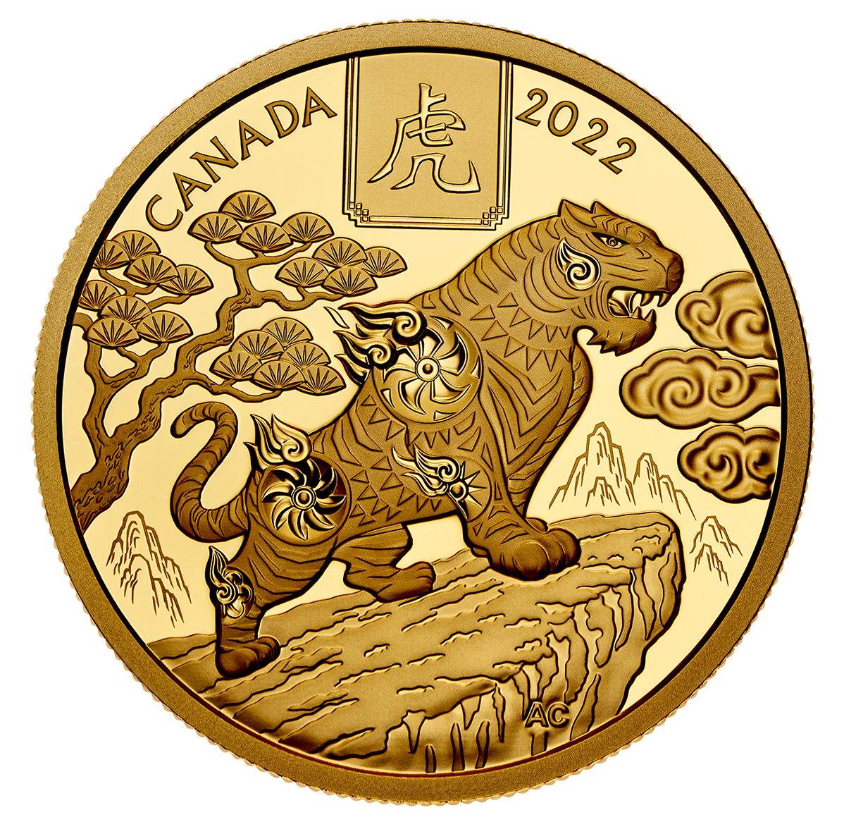 $100 Pure Gold Coin - Lunar Year of the Tiger (2022) | The Royal Canadian  Mint