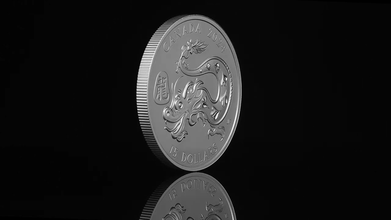 1 oz. Pure Silver Coin – Lunar Year of the Dragon | The Royal 