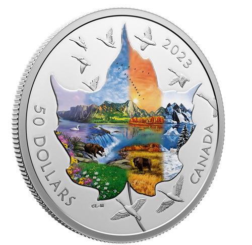 Pièce de 3 oz en argent pur – Panorama du Canada : Les quatre saisons | La  Monnaie royale canadienne