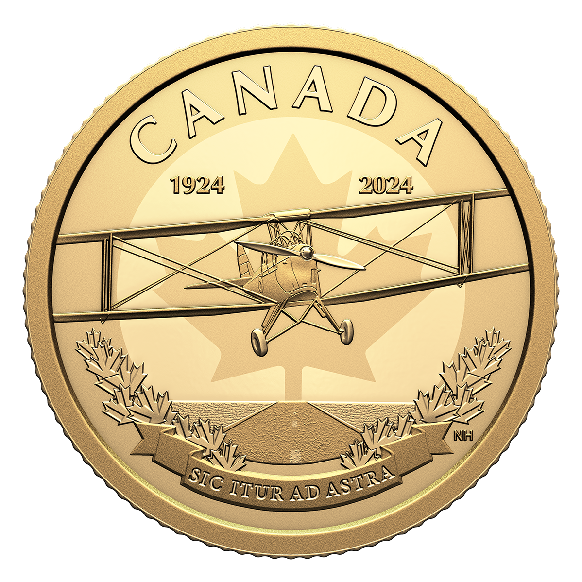 Pure Gold Coin 100 Anniversary Of The Royal Canadian Air Force   245710 Rev 1198 