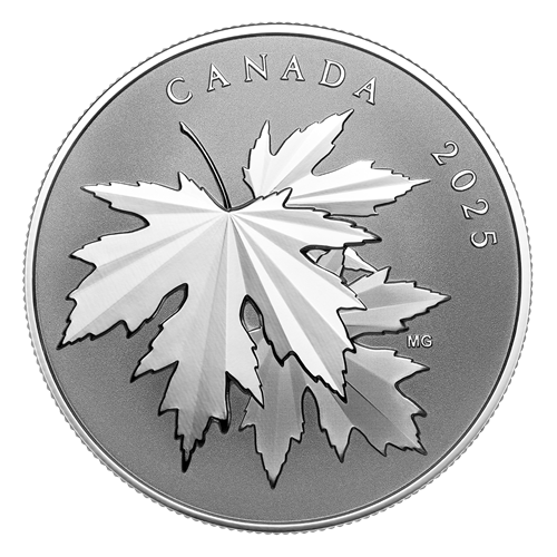 Gleaming Maple Leaves – 1/2 oz. Fine Silver Coin