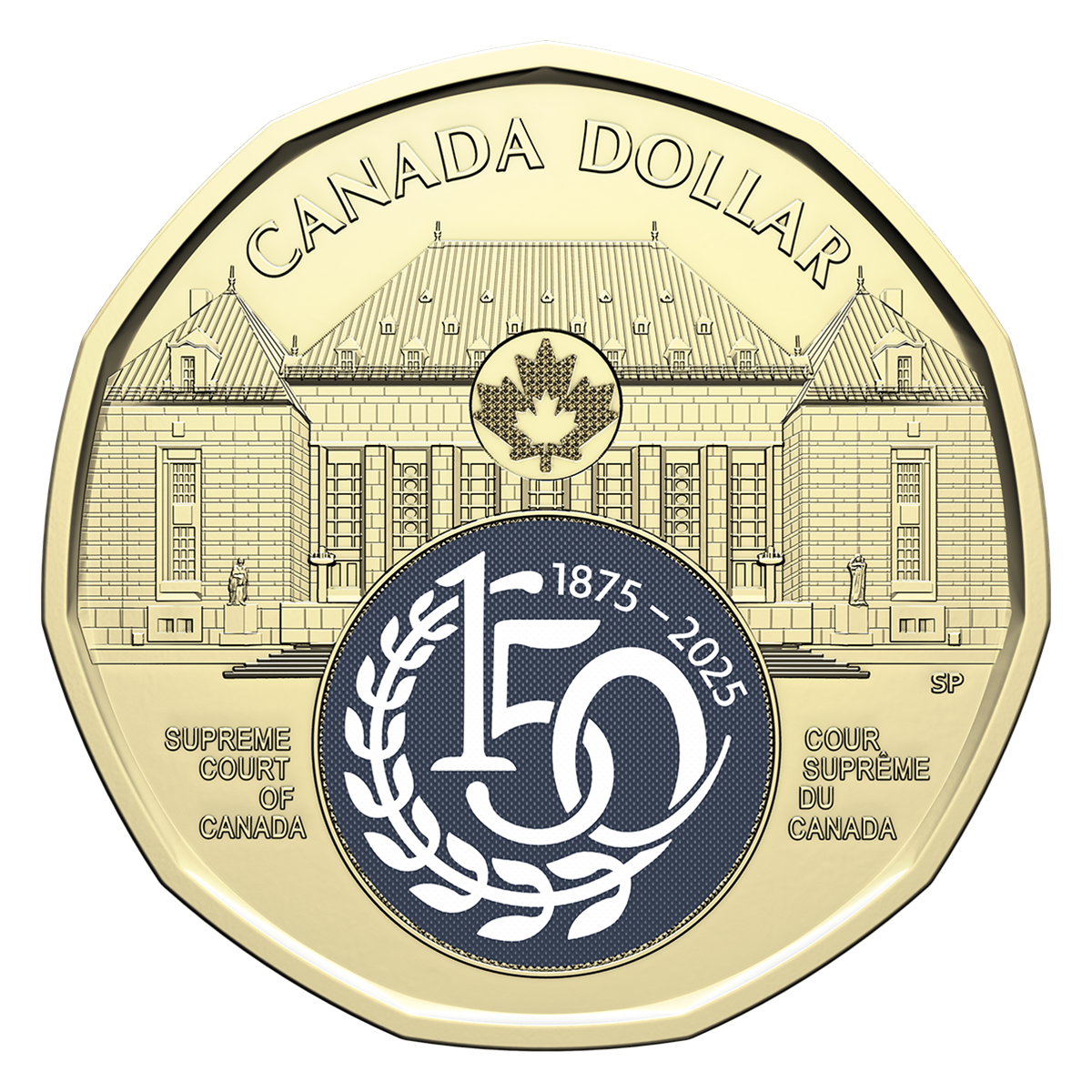 $1 150th Anniversary of the Supreme Court of Canada coin $1 150th Anniversary of the Supreme Court of Canada coin